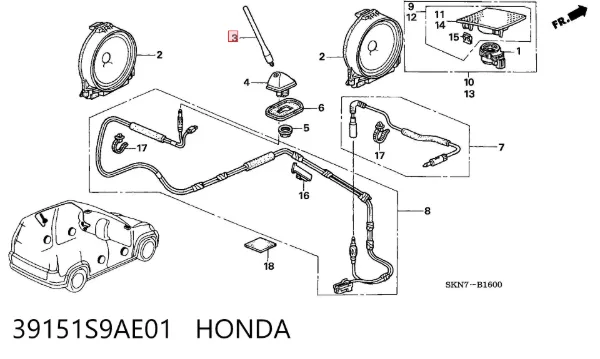  39151S9AE01 Honda