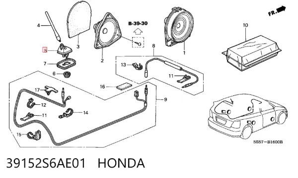  39152S6AE01 Honda