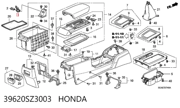  39620SZ3003 Honda