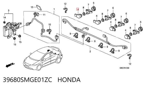  39680SMGE01ZC Honda
