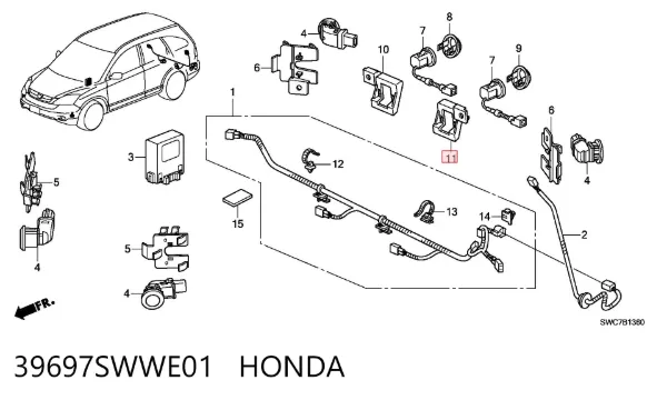  39697SWWE01 Honda