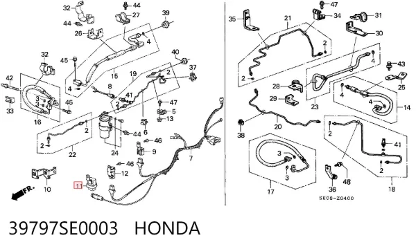  39797SE0003 Honda