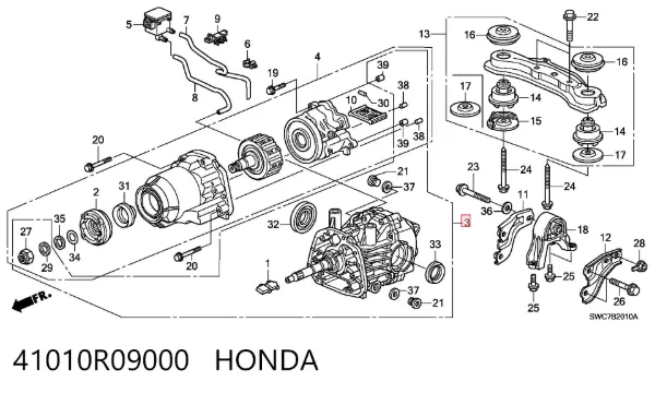 Задній редуктор 41010R09000 Honda