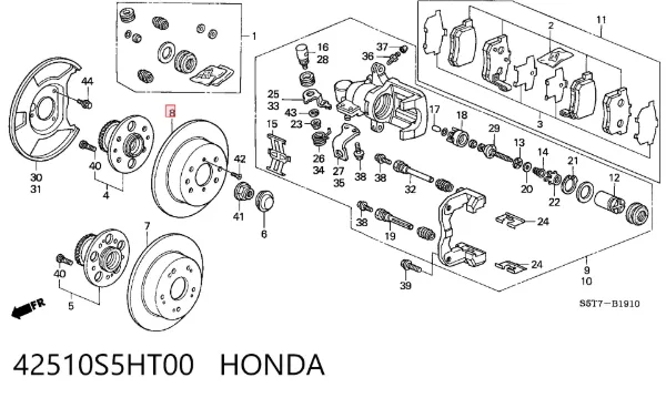 Гальмівні диски 42510S5HT00 Honda