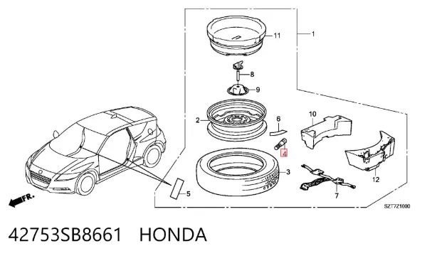  42753SB8661 Honda