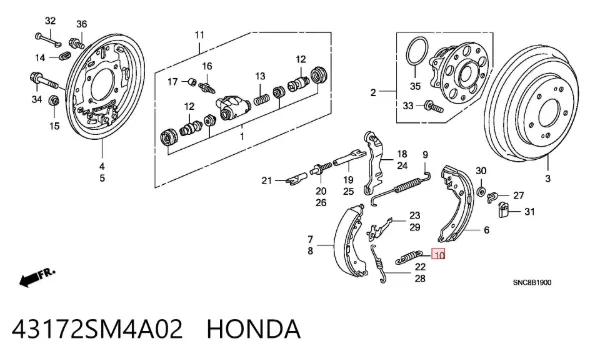  43172SM4A02 Honda