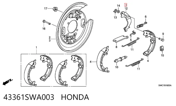  43361SWA003 Honda