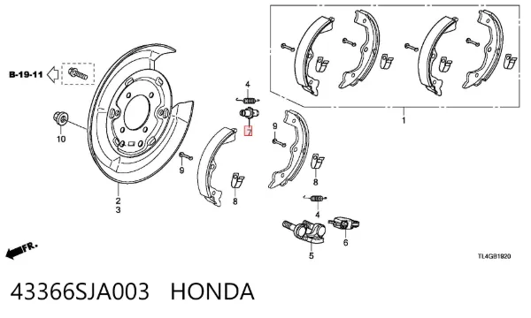  43366SJA003 Honda