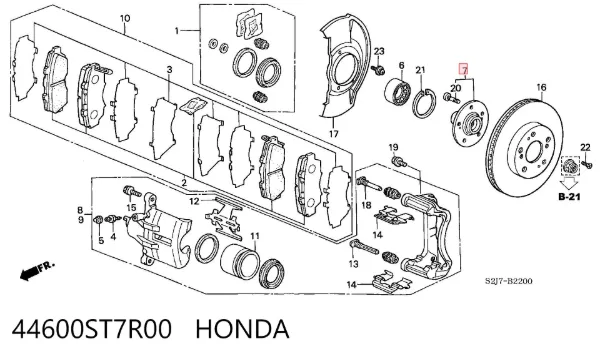 Передня маточина Honda HR-V GH