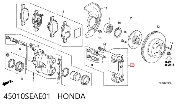  45010SEAE01 Honda