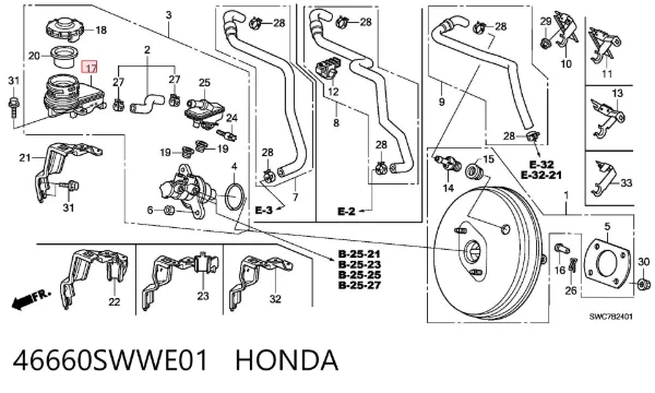  46660SWWE01 Honda