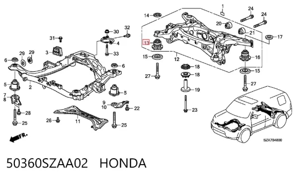  50360SZAA02 Honda