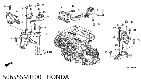  50655SMJE00 Honda
