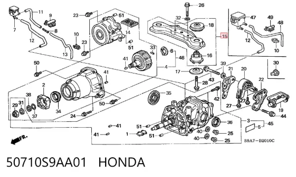  50710S9AA01 Honda