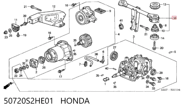  50720S2HE01 Honda