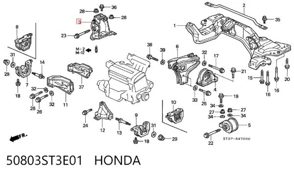  50803ST3E01 Honda