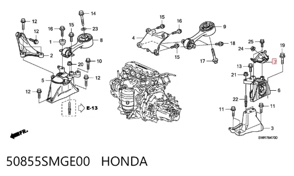  50855SMGE00 Honda
