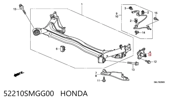  52210SMGG00 Honda