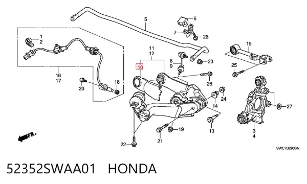  52352SWAA01 Honda