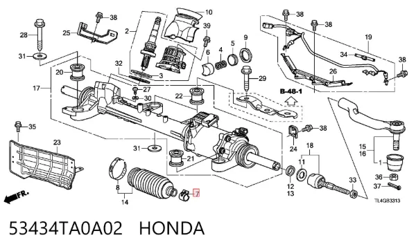  53434TA0A02 Honda