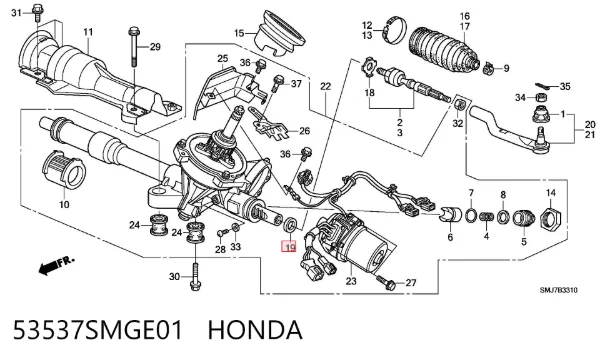  53537SMGE01 Honda