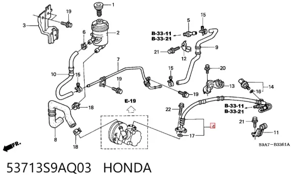  53713S9AQ03 Honda