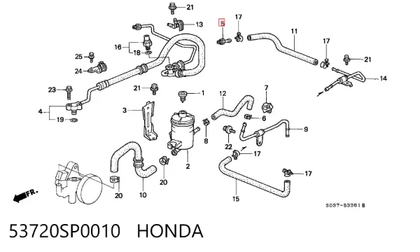  53720SP0010 Honda
