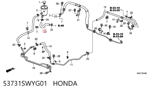  53731SWYG01 Honda