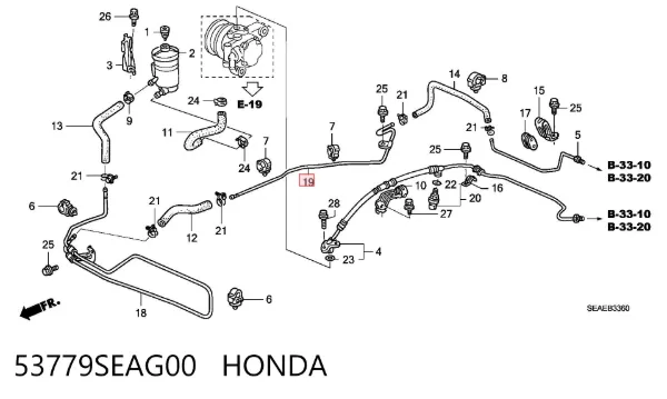  53779SEAG00 Honda