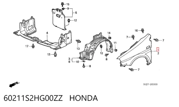 Крила Honda HR-V GH