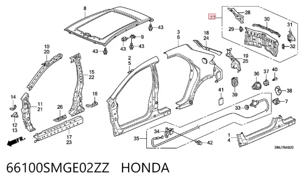  66100SMGE02ZZ Honda