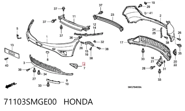  71103SMGE00 Honda