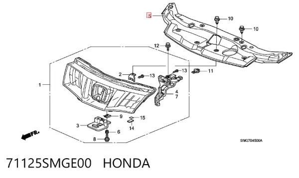 71125SMGE00 Honda