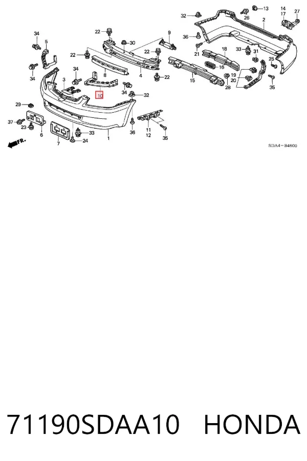  71190SDAA10 Honda