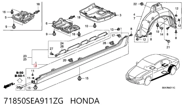  71850SEA911ZG Honda