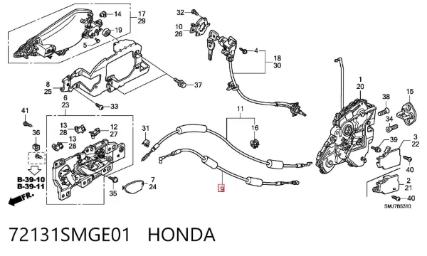 72131SMGE01 Honda