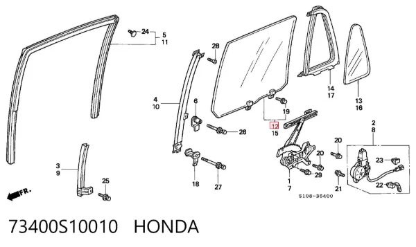  73400S10010 Honda