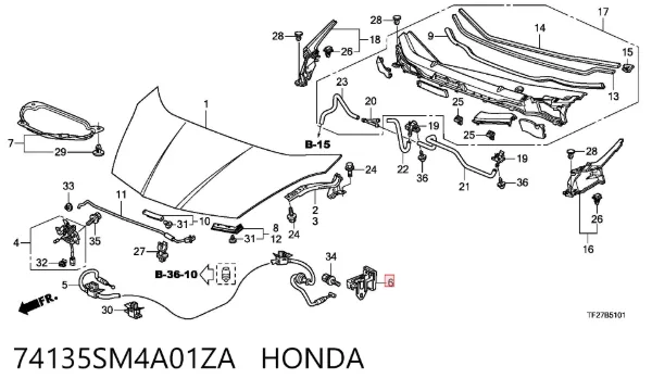  74135SM4A01ZA Honda