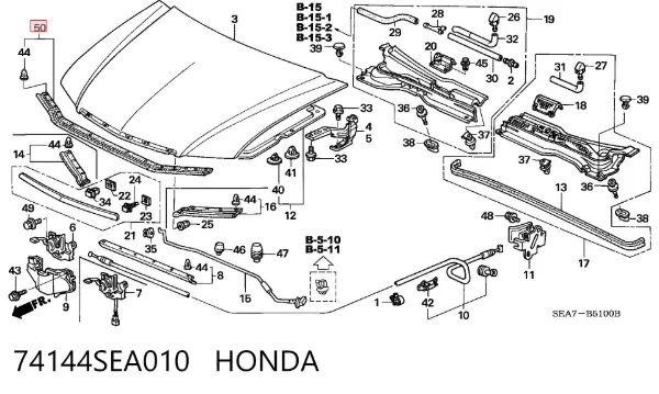  74144SEA010 Honda