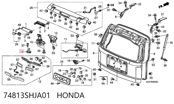  74813SHJA01 Honda