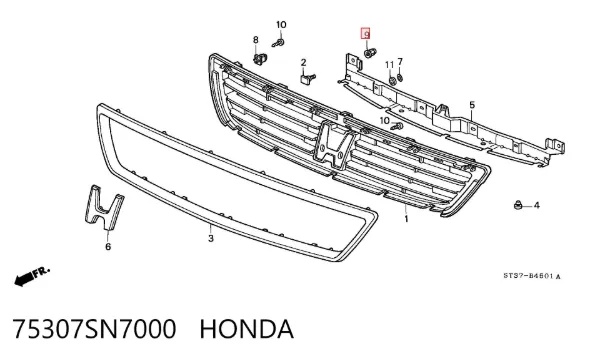 75307SN7000 Honda