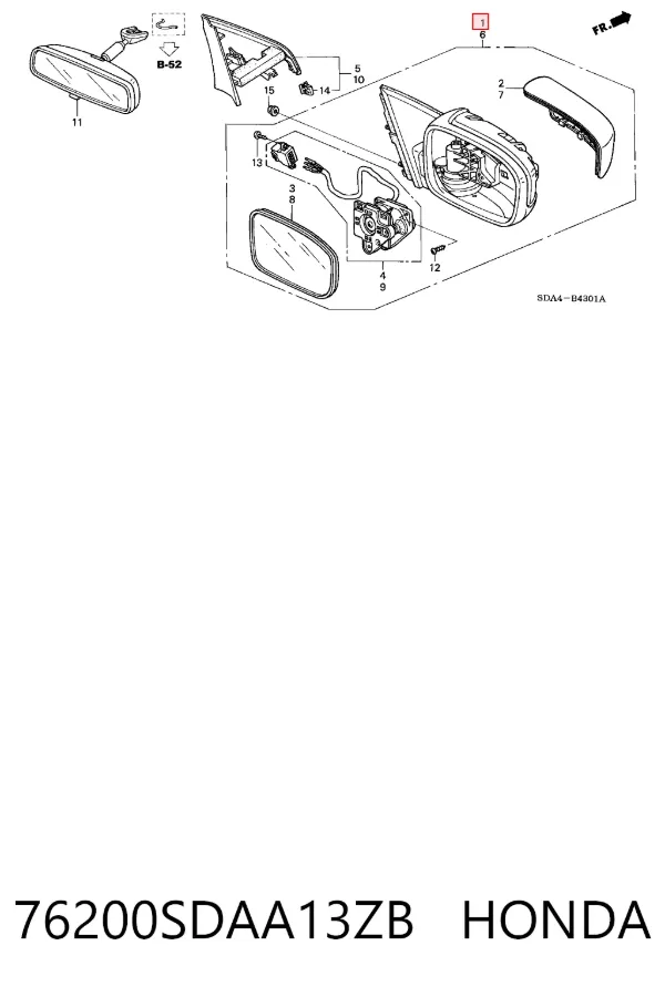  76200SDAA13ZB Honda