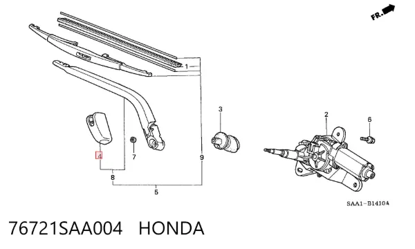  76721SAA004 Honda