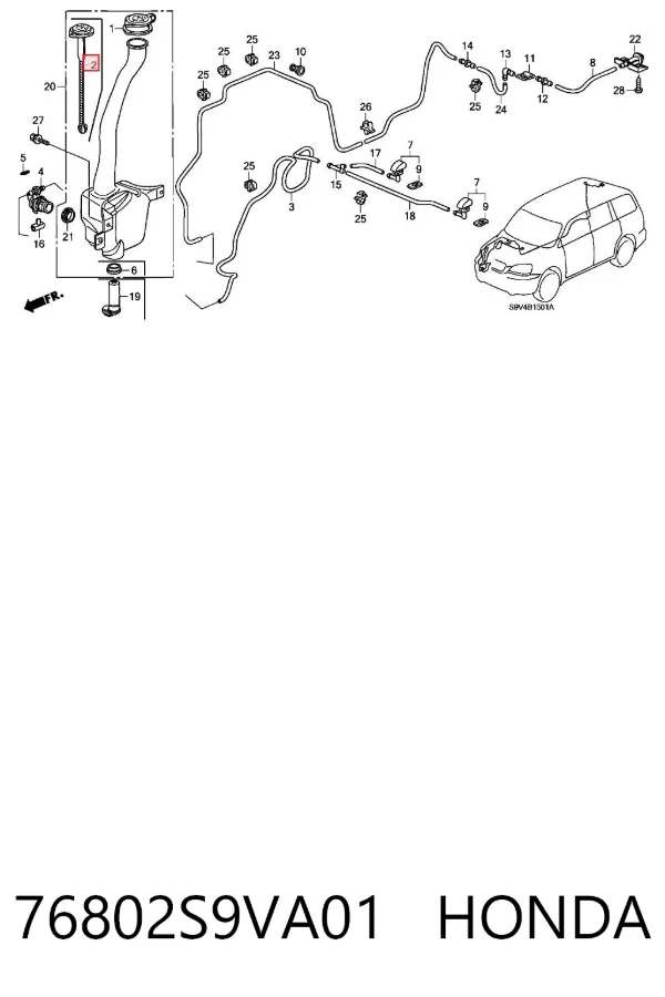  76802S9VA01 Honda
