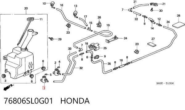  76806SL0G01 Honda