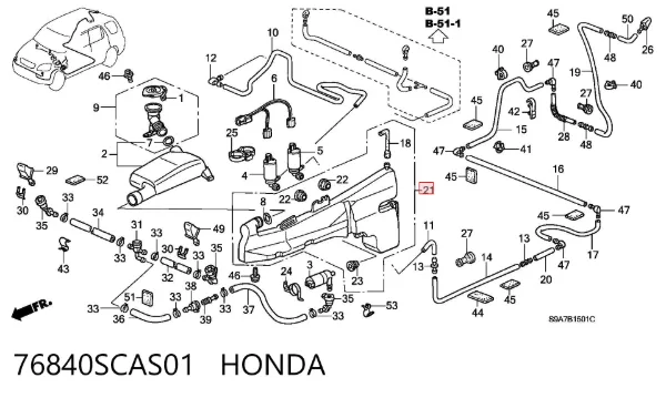  76840SCAS01 Honda