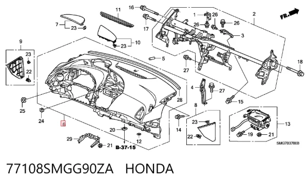  77108SMGG90ZA Honda