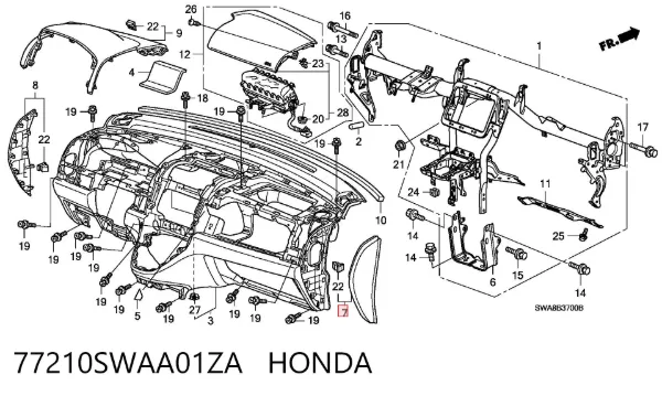  77210SWAA01ZA Honda
