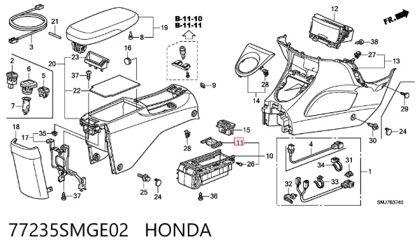  77235SMGE02 Honda