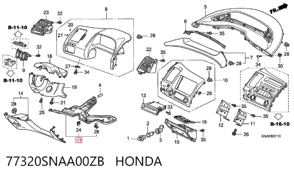  77320SNAA00ZB Honda